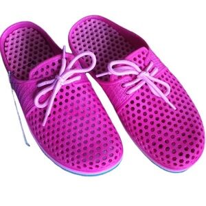 Sun Ray Kids M (13/1) pink plastic slip on water shoes